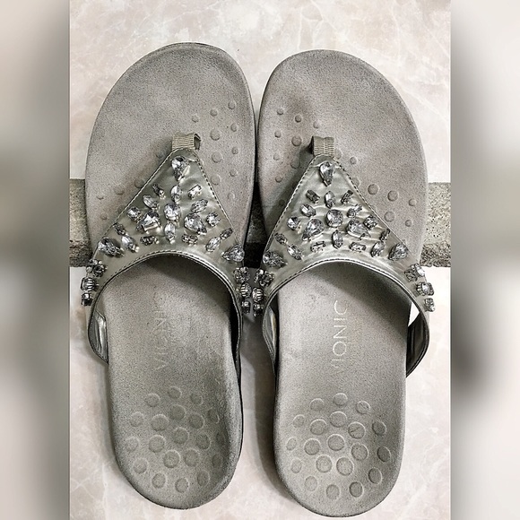 vionic tide rhinestones toe post